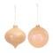 Melrose Pearl Finish Glass Christmas Ornaments - 5" (130mm) - Orange - 6ct